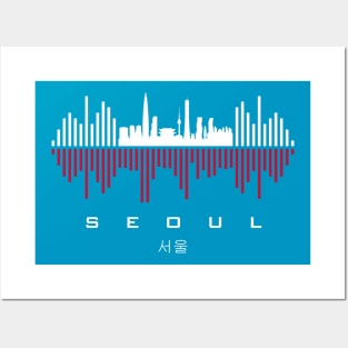 Seoul (서울) Soundwave Posters and Art